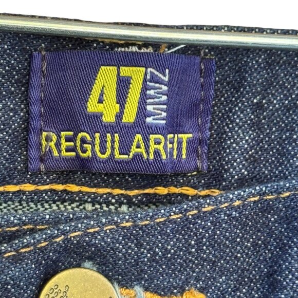 Wrangler Mens Premium Performance Regular Fit Jeans 35 X 36 Blue Denim - Picture 7 of 9